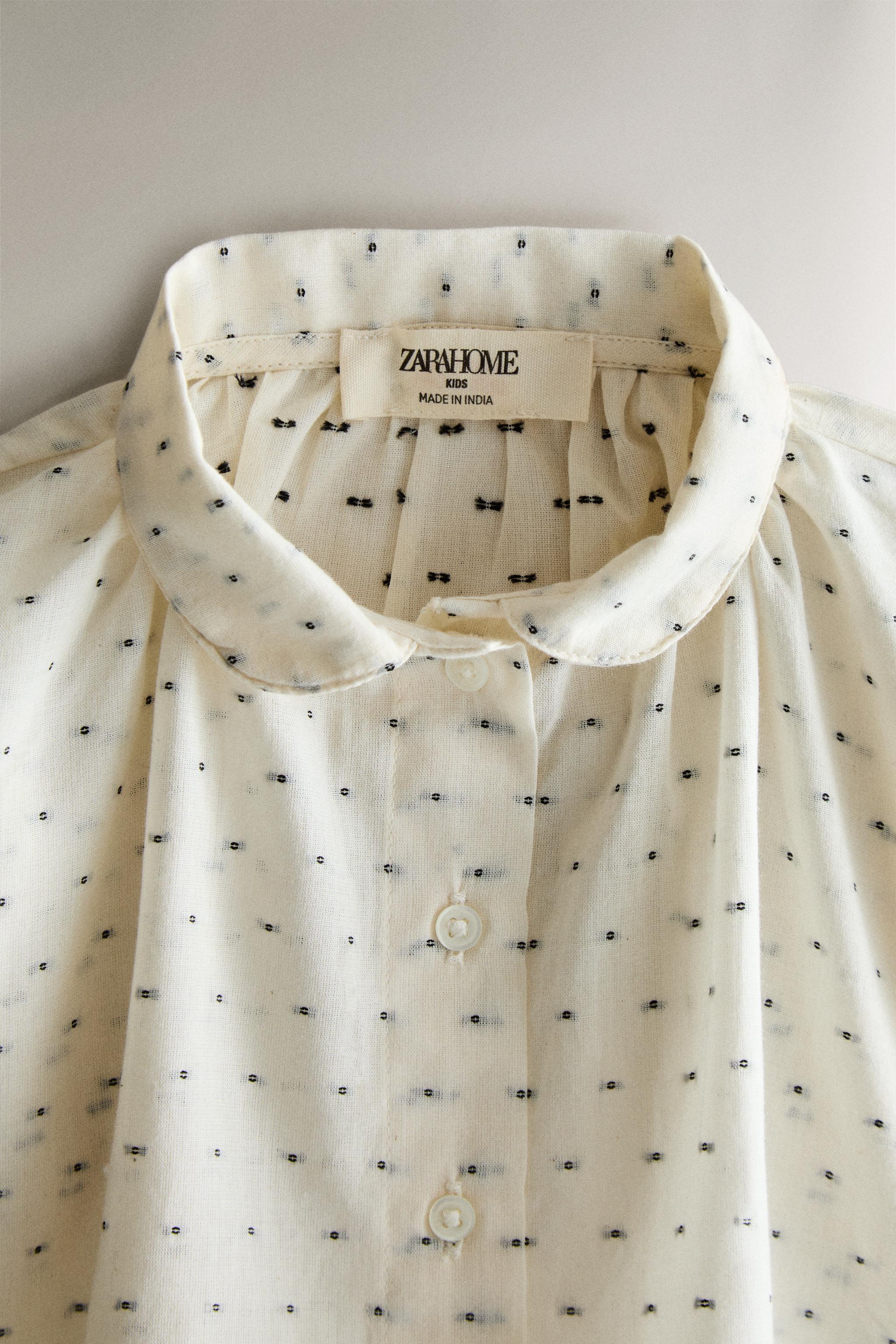 BABY DOTTED MESH SHIRT
